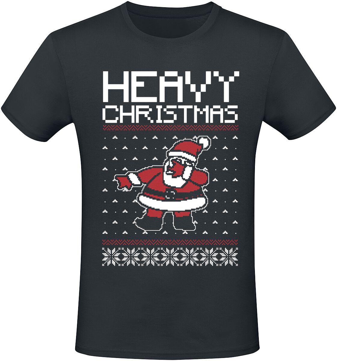Sprüche Heavy Christmas T-Shirt schwarz in L von Sprüche