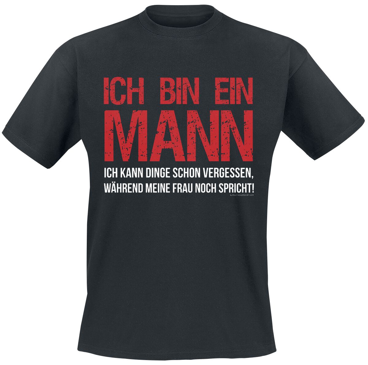 Sprüche Ich bin ein Mann T-Shirt schwarz in XXL von Sprüche