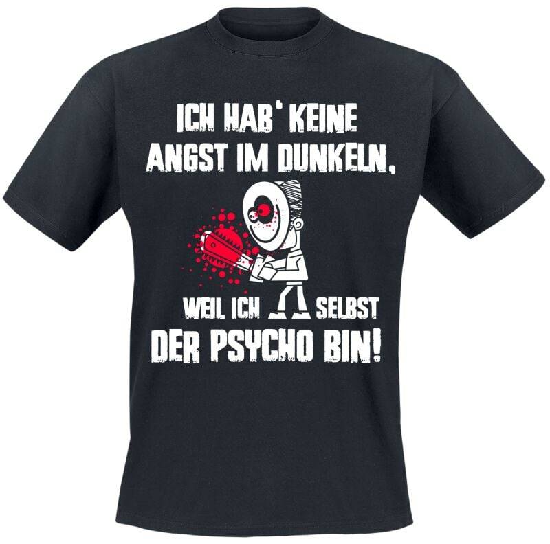 Sprüche Ich hab' keine Angst im Dunkeln... T-Shirt schwarz in XXL von Sprüche