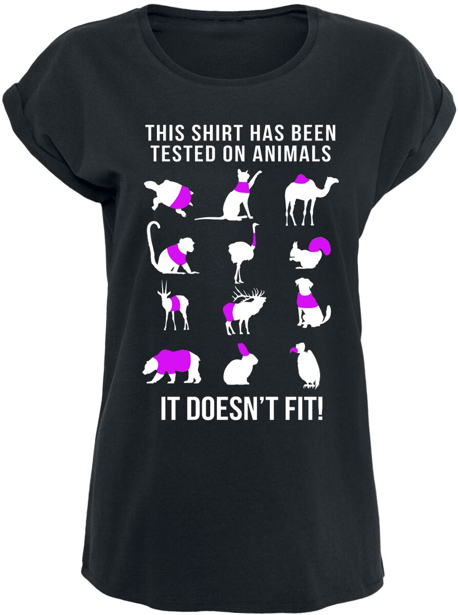 Sprüche It Doesn't Fit T-Shirt schwarz in S von Sprüche