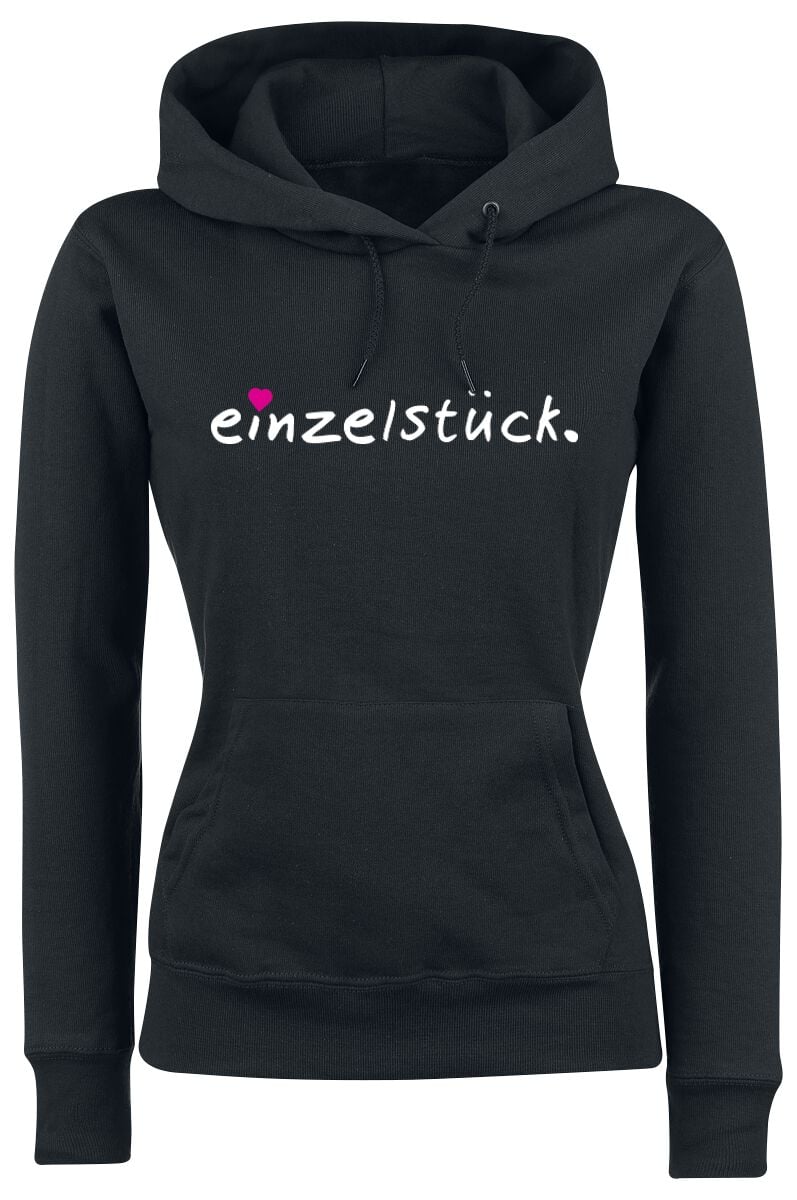 Sprüche Kapuzenpullover - Einzelstück. - S bis XXL - für Damen - Größe XXL - schwarz von Sprüche