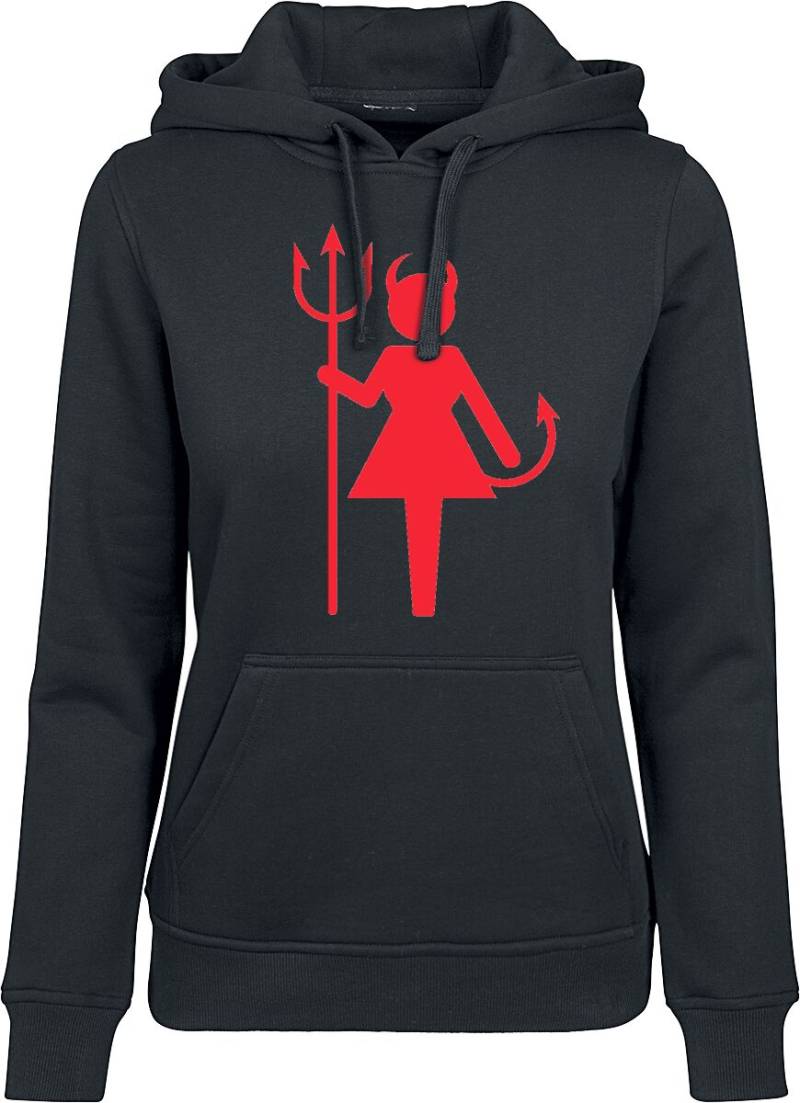 Sprüche Kapuzenpullover - Female Devil - XL bis 5XL - für Damen - Größe XXL - schwarz von Sprüche