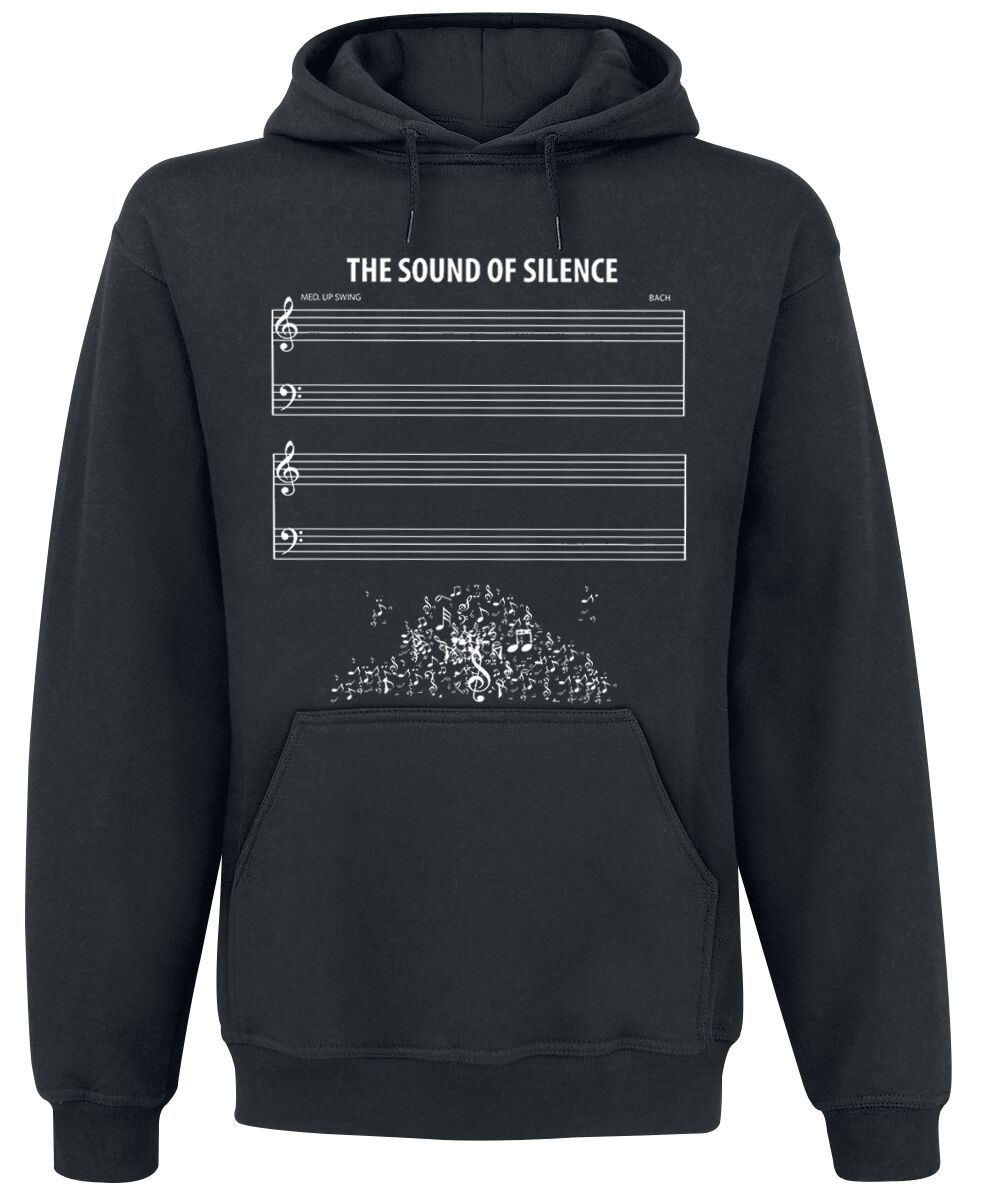 Sprüche Kapuzenpullover - The Sound Of Silence - S bis XL - für Männer - Größe S - schwarz von Sprüche