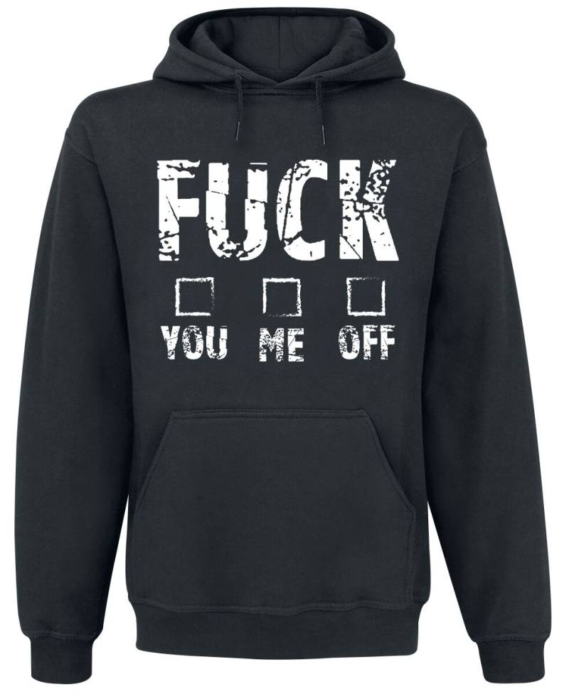 Sprüche Kapuzenpullover - You Me Off - S bis 5XL - für Männer - Größe L - schwarz von Sprüche