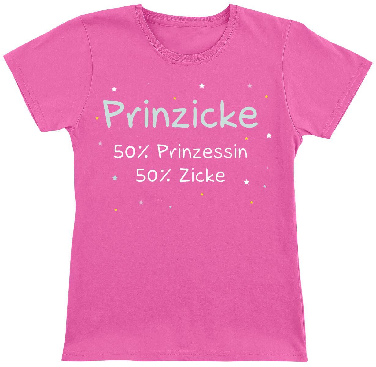 Sprüche Kids - Prinzicke T-Shirt pink in 128 von Sprüche