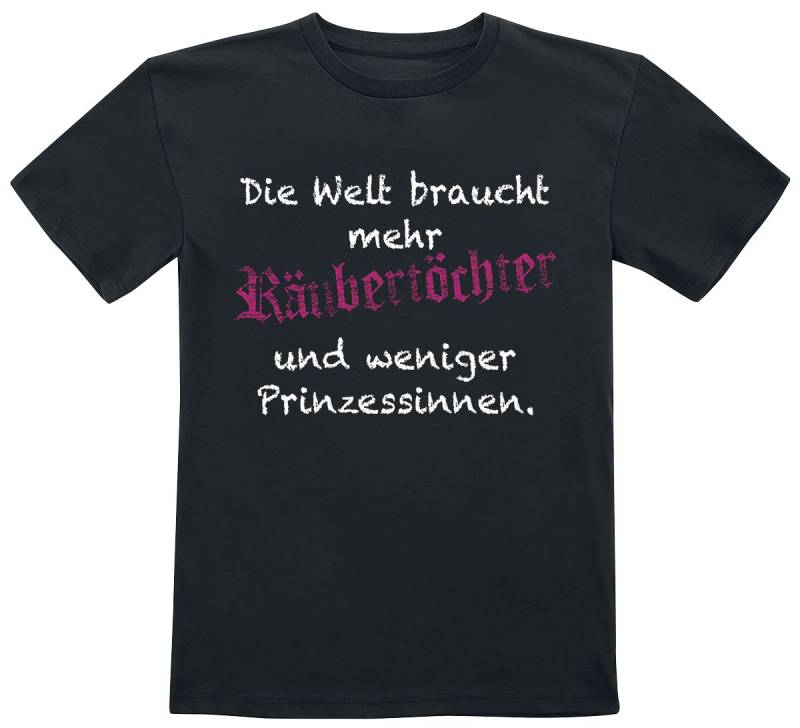 Sprüche Kids - Räubertöchter T-Shirt schwarz in 140 von Sprüche