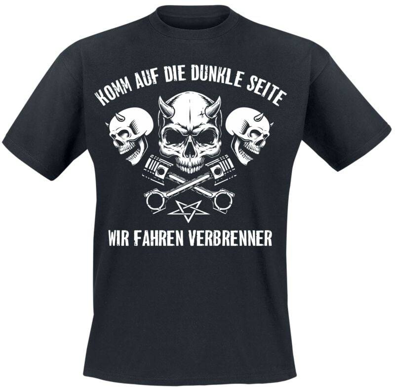 Sprüche Komm Auf Die Dunkle Seite T-Shirt schwarz in XXL von Sprüche