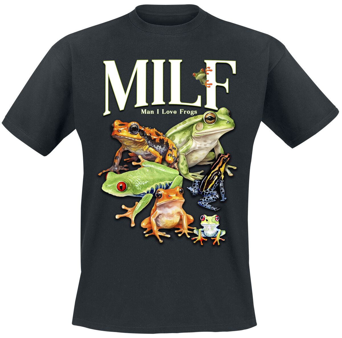 Sprüche MILF T-Shirt schwarz in L von Sprüche