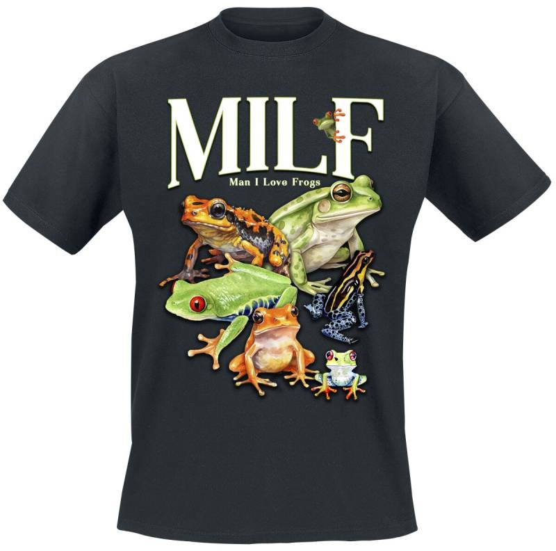 Sprüche MILF T-Shirt schwarz in L von Sprüche