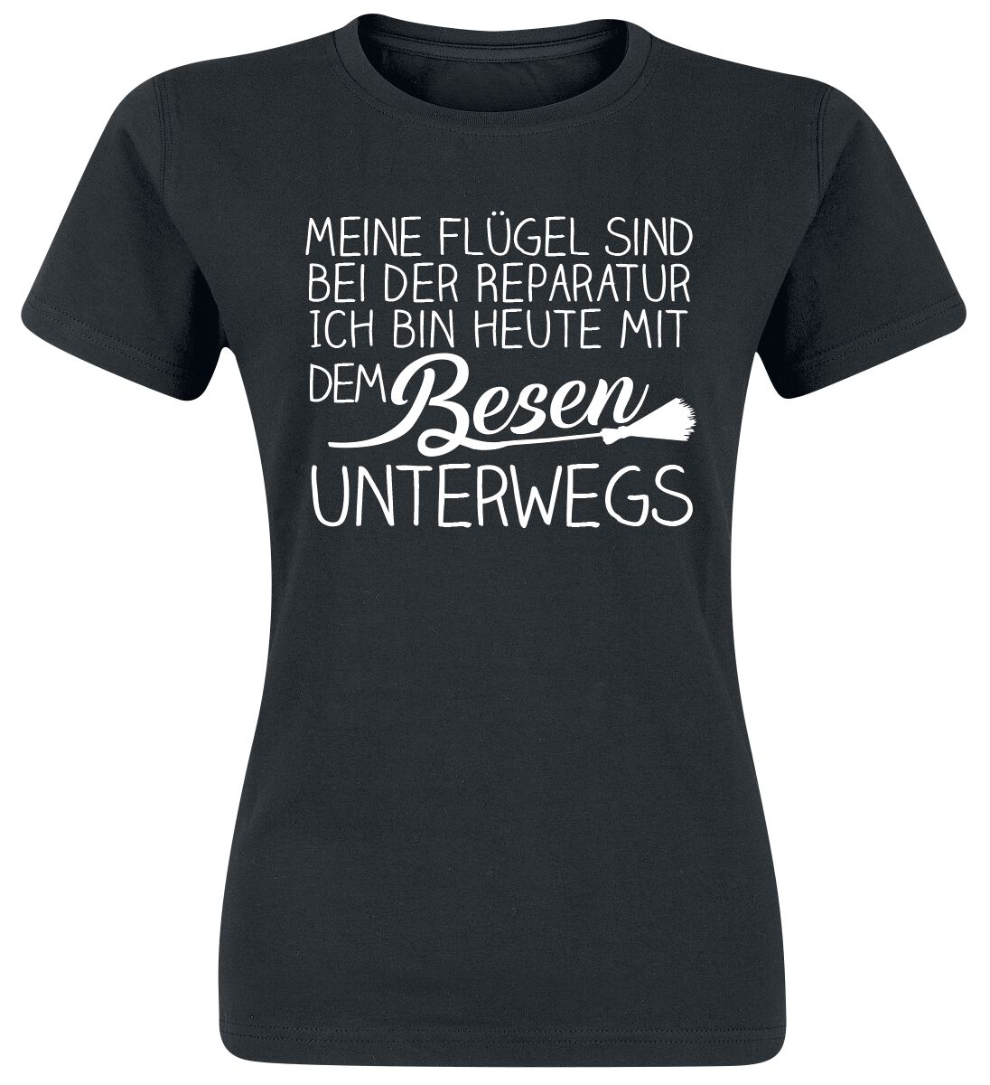 Sprüche Meine Flügel sind bei der Reparatur ... T-Shirt schwarz in XXL von Sprüche