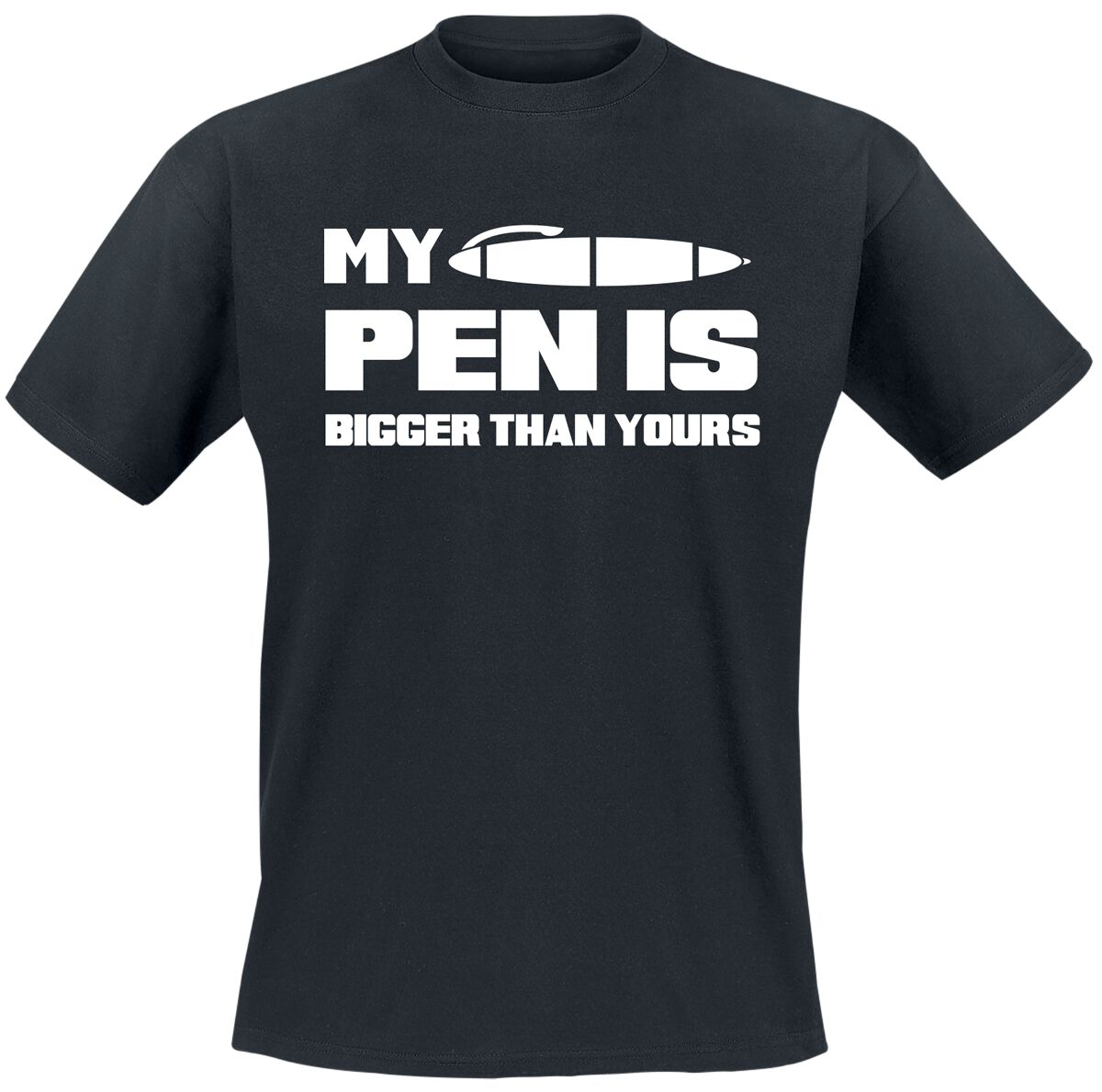 Sprüche My Pen Is Bigger Than Yours T-Shirt schwarz in M von Sprüche