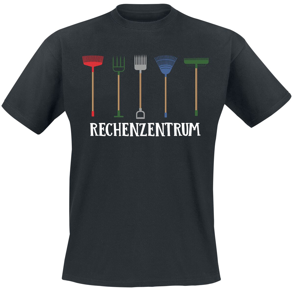 Sprüche Rechenzentrum T-Shirt schwarz in M von Sprüche