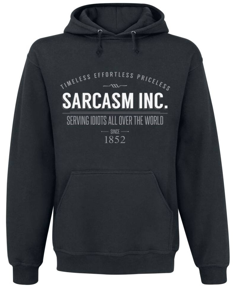 Sprüche Sarcasm Inc. Kapuzenpullover schwarz in XXL von Sprüche