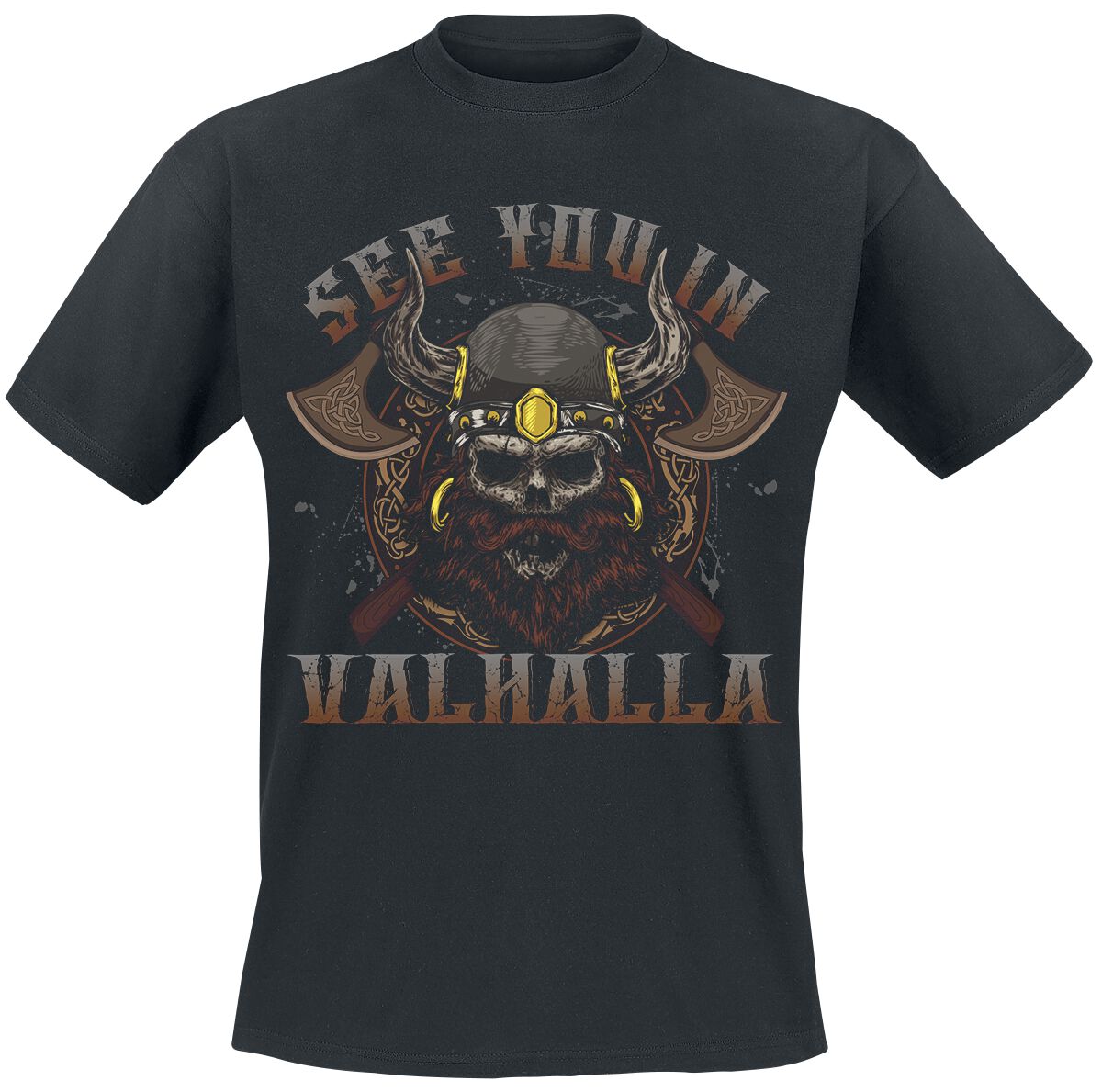 Sprüche See You In Valhalla T-Shirt schwarz in XXL von Sprüche