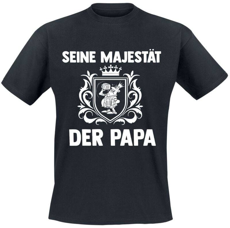 Sprüche Seine Majestät der Papa T-Shirt schwarz in 3XL von Sprüche