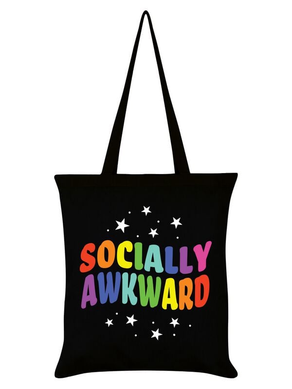 Sprüche Socially Awkward Stofftasche multicolor von Sprüche