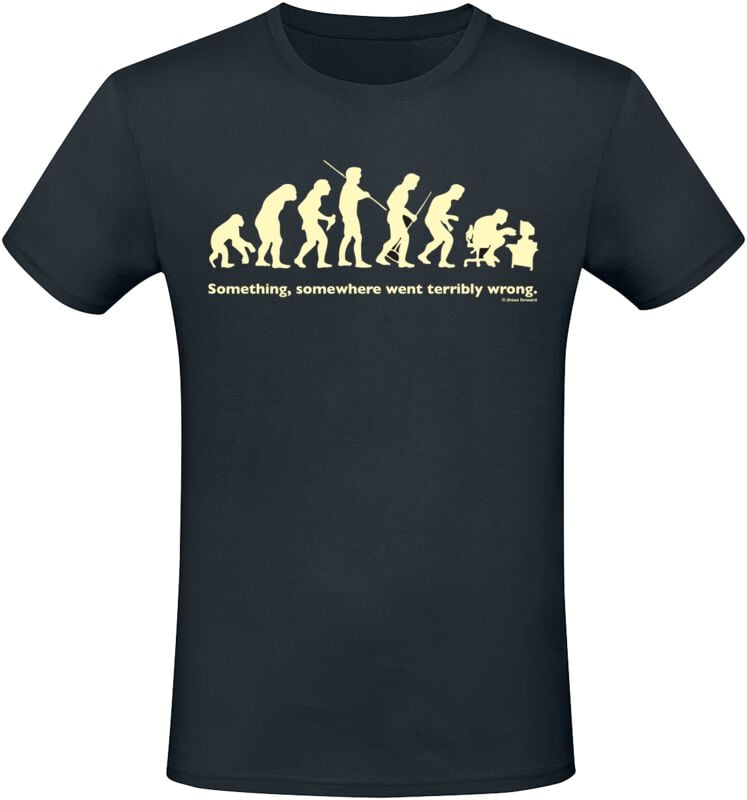 Sprüche Something, Somewhere Went Terribly Wrong T-Shirt schwarz in XL Sprüche Something, Somewhere Went Terribly Wrong T-Shirt schwarz in XL von Sprüche