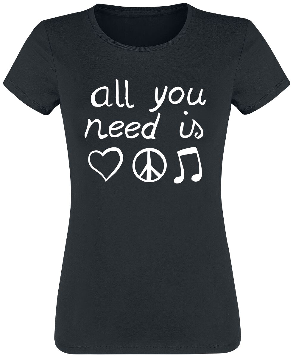 Sprüche T-Shirt - All You Need Is... - M bis 3XL - für Damen - Größe XXL - schwarz von Sprüche