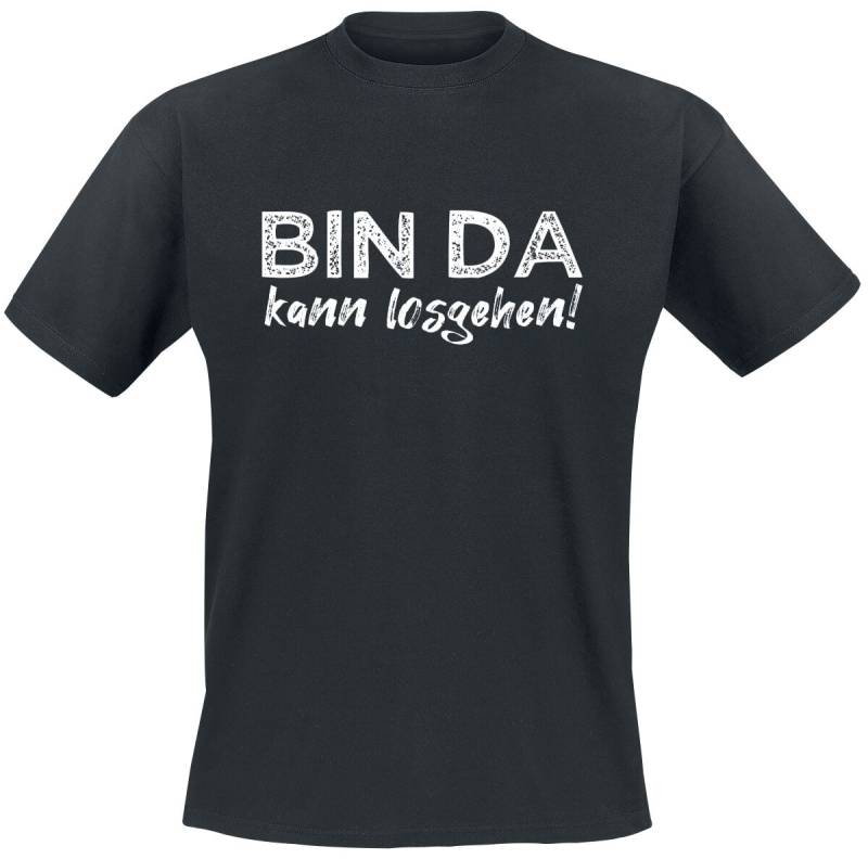 Sprüche T-Shirt - Bin da kann losgehen! - M bis 5XL - für Männer - Größe XXL - schwarz von Sprüche