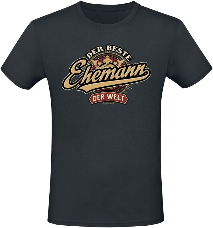 Sprüche T-Shirt - Der beste Ehemann der Welt - M bis XXL - für Männer - Größe M - schwarz von Sprüche