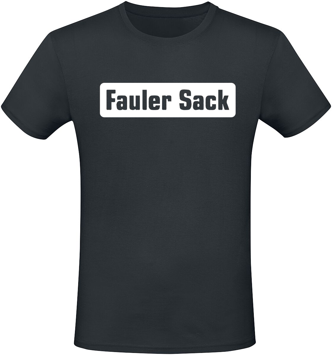 Sprüche T-Shirt - Fauler Sack - M bis 3XL - für Männer - Größe L - schwarz von Sprüche