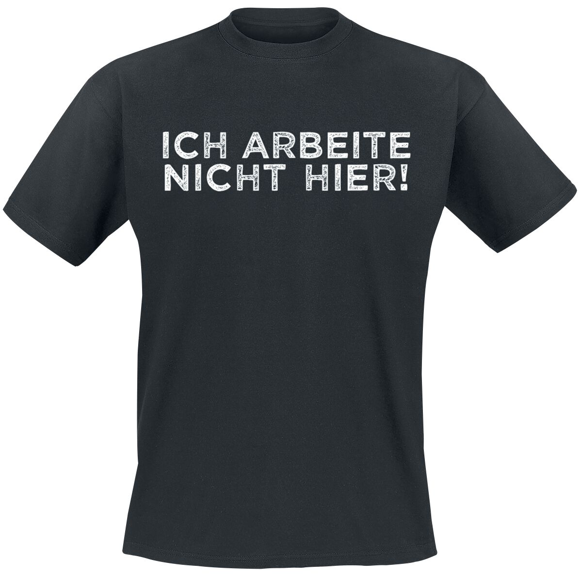 Sprüche T-Shirt - Ich arbeite nicht hier! - S bis 5XL - für Männer - Größe M - schwarz von Sprüche