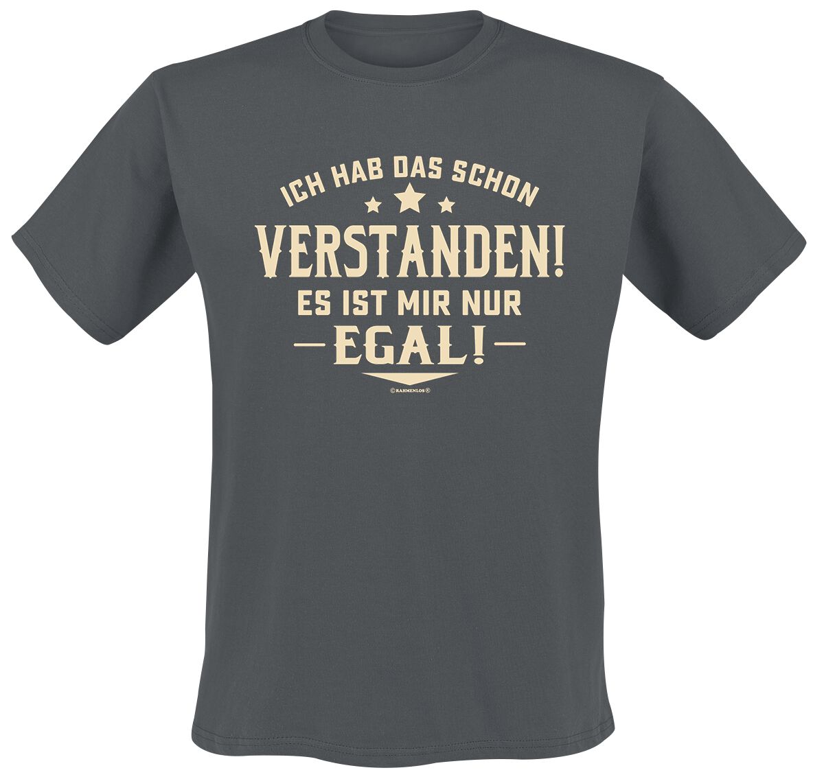 Sprüche T-Shirt - Ich habe das schon verstanden! Es ist mir nur egal! - XXL bis 3XL - für Männer - Größe XXL - grau von Sprüche