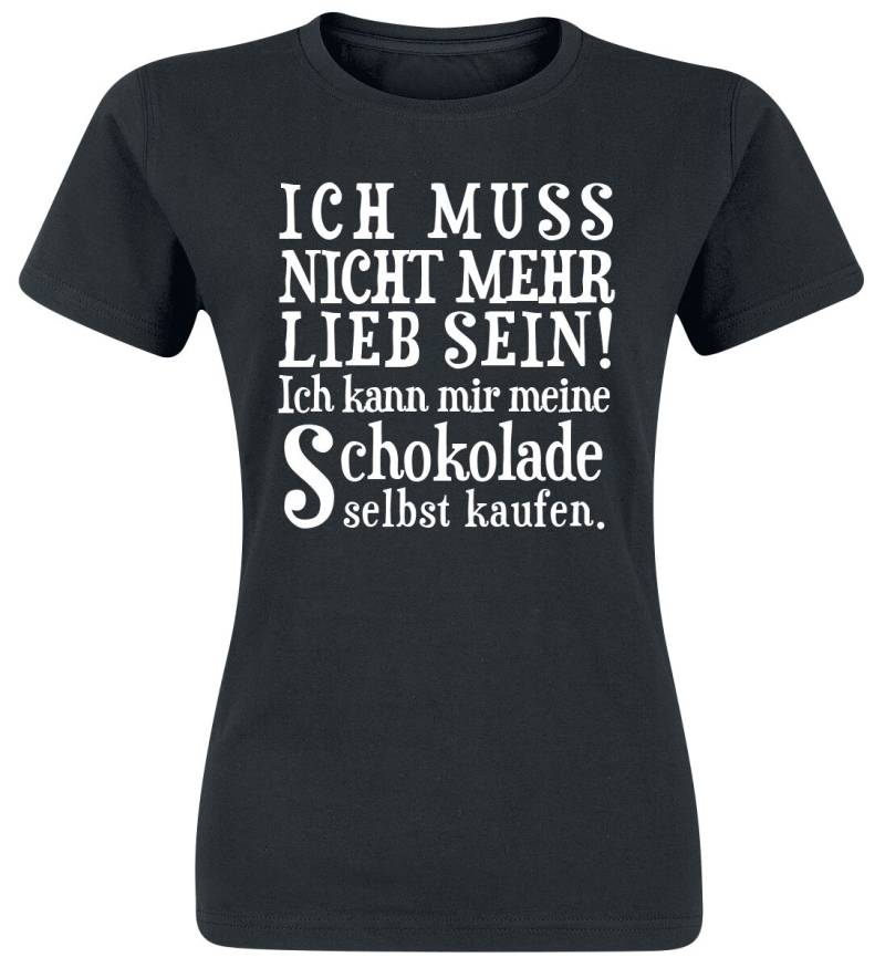Sprüche T-Shirt - Ich muss nicht mehr lieb sein! - S bis XXL - für Damen - Größe M - schwarz Sprüche T-Shirt - Ich muss nicht mehr lieb sein! - S bis XXL - für Damen - Größe M - schwarz von Sprüche