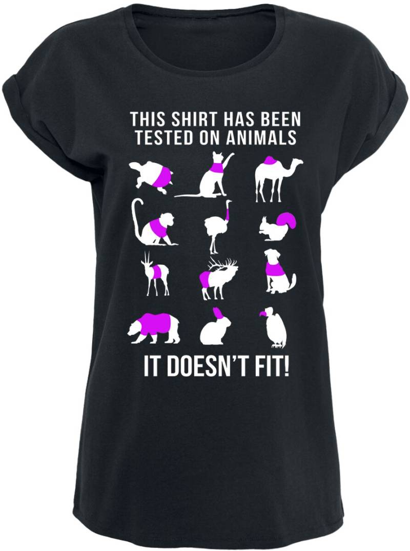 Sprüche T-Shirt - It Doesn't Fit - M bis XXL - für Damen - Größe M - schwarz von Sprüche