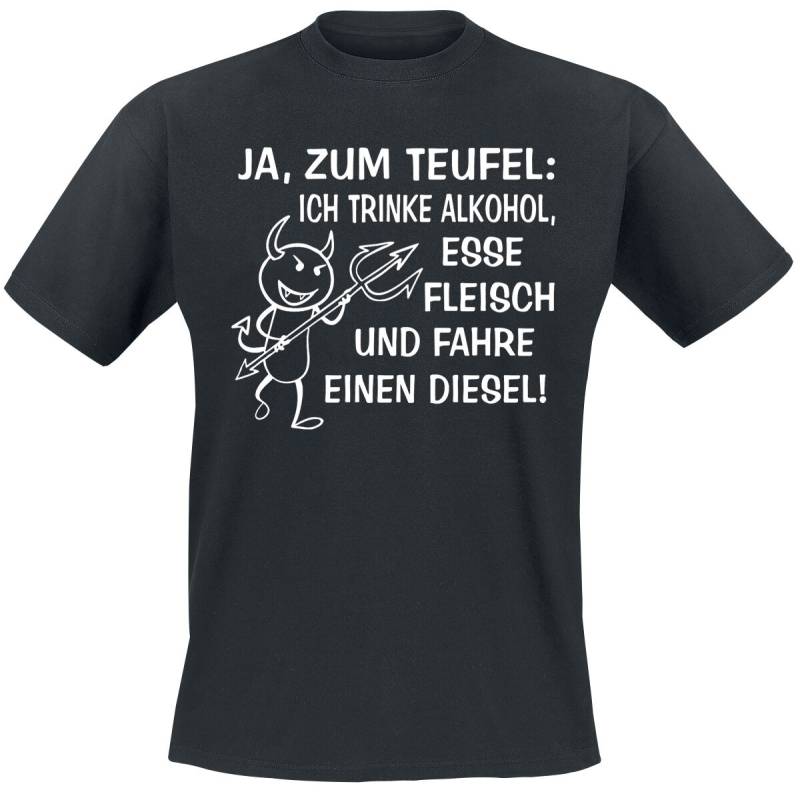 Sprüche T-Shirt - Ja, zum Teufel - M bis 4XL - für Männer - Größe XL - schwarz Sprüche T-Shirt - Ja, zum Teufel - M bis 4XL - für Männer - Größe XL - schwarz von Sprüche
