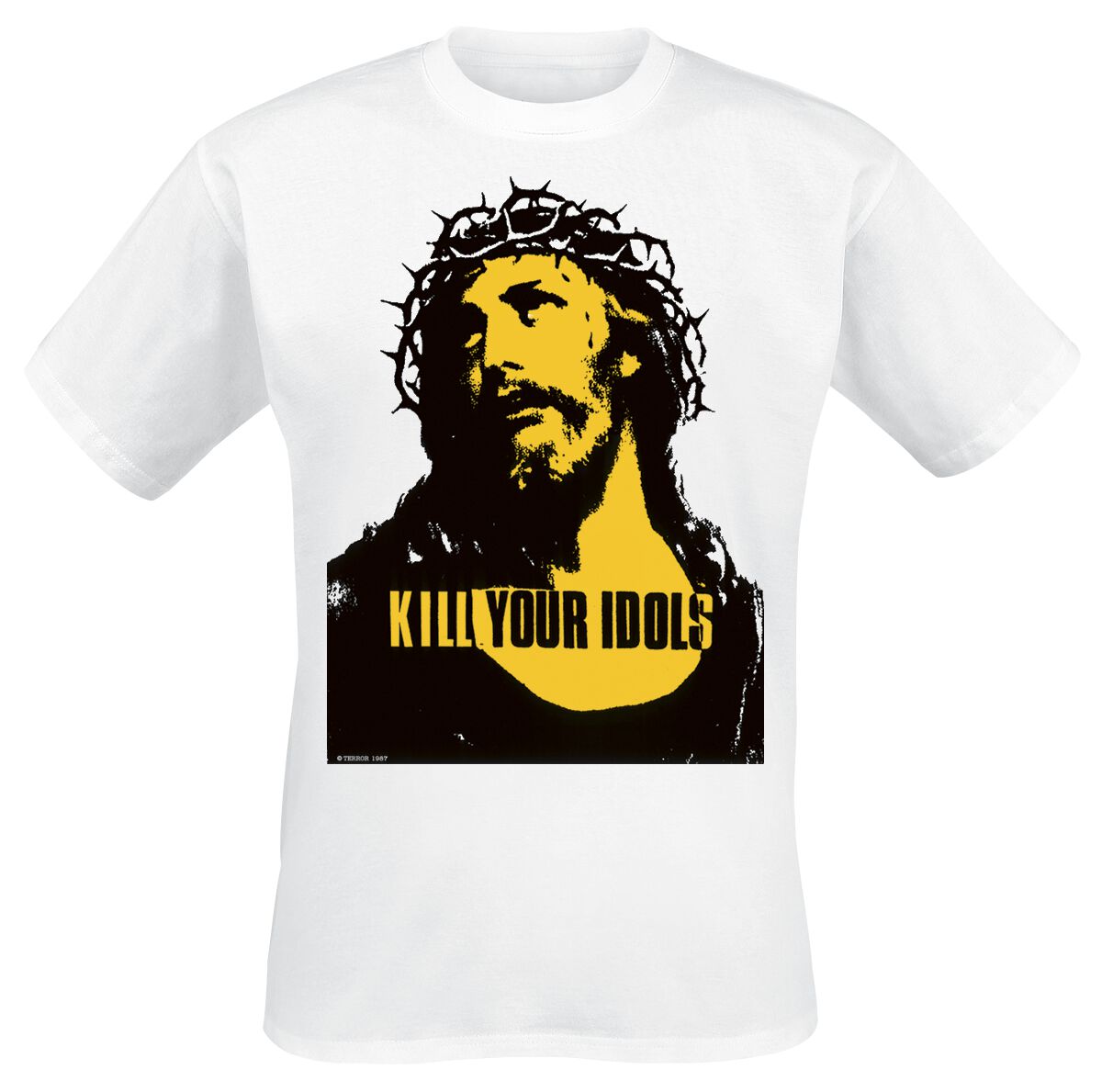 Sprüche T-Shirt - Kill Your Idols (Band) - M bis 3XL - für Männer - Größe XL - weiß von Sprüche