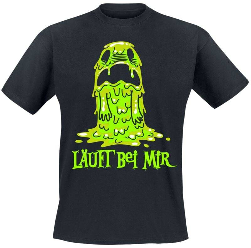 Sprüche T-Shirt - Läuft bei mir! - M bis 3XL - für Männer - Größe XXL - schwarz von Sprüche