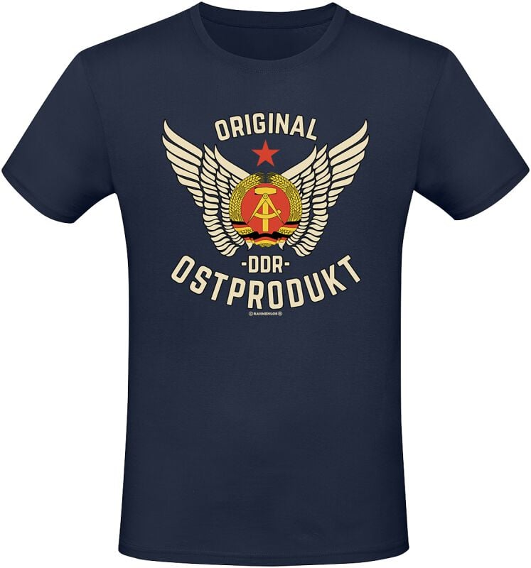 Sprüche T-Shirt - Original DDR Ostprodukt - M - für Männer - Größe M - dunkelblau von Sprüche