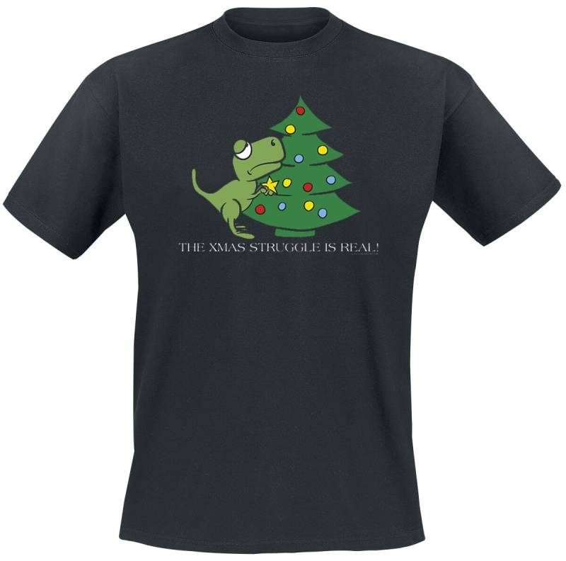 Sprüche T-Shirt - The Xmas Struggle Is Real - S bis XXL - für Männer - Größe L - schwarz Sprüche T-Shirt - The Xmas Struggle Is Real - S bis XXL - für Männer - Größe L - schwarz von Sprüche