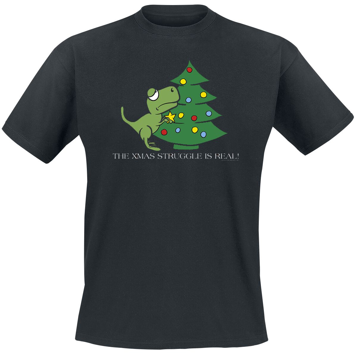 Sprüche T-Shirt - The Xmas Struggle Is Real - S bis XXL - für Männer - Größe XL - schwarz Sprüche T-Shirt - The Xmas Struggle Is Real - S bis XXL - für Männer - Größe XL - schwarz von Sprüche