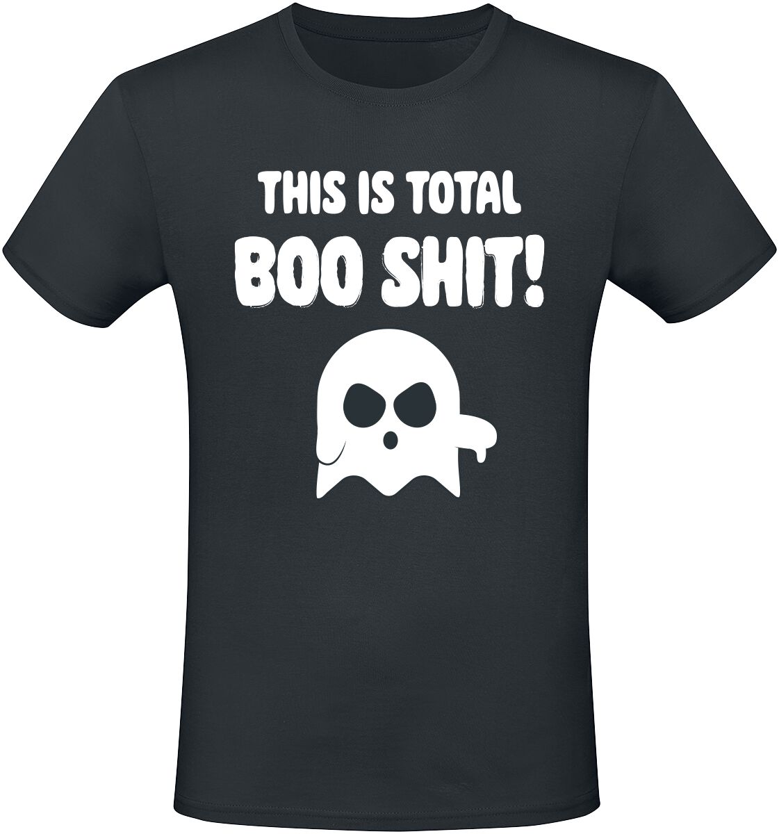 Sprüche T-Shirt - This Is Total Boo Shit! - M bis 3XL - für Männer - Größe M - schwarz von Sprüche