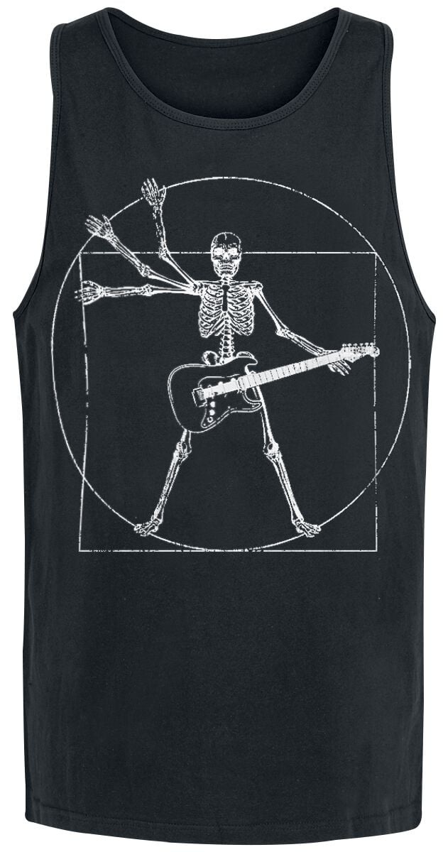 Sprüche Tank-Top - Let's Rock - S bis M - für Männer - Größe M - schwarz von Sprüche