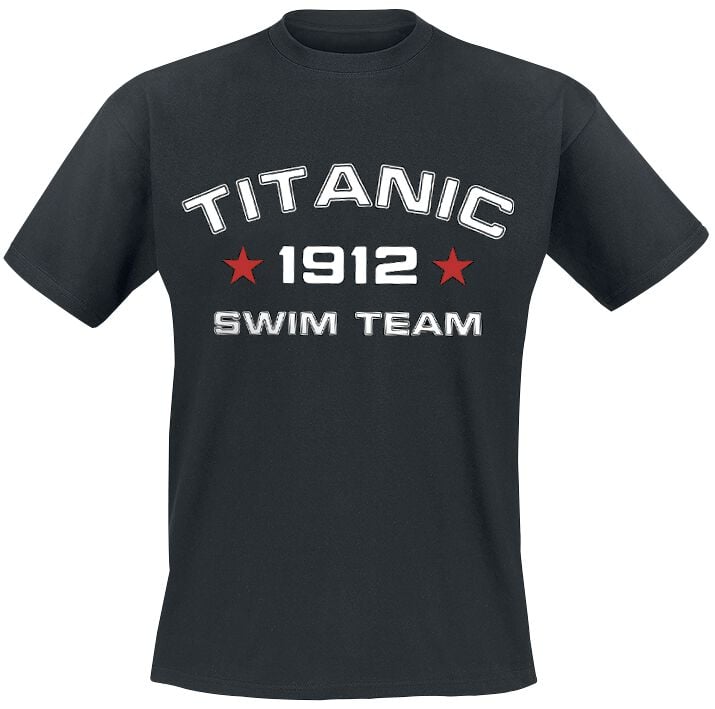 Sprüche Titanic Swim Team T-Shirt schwarz in S von Sprüche