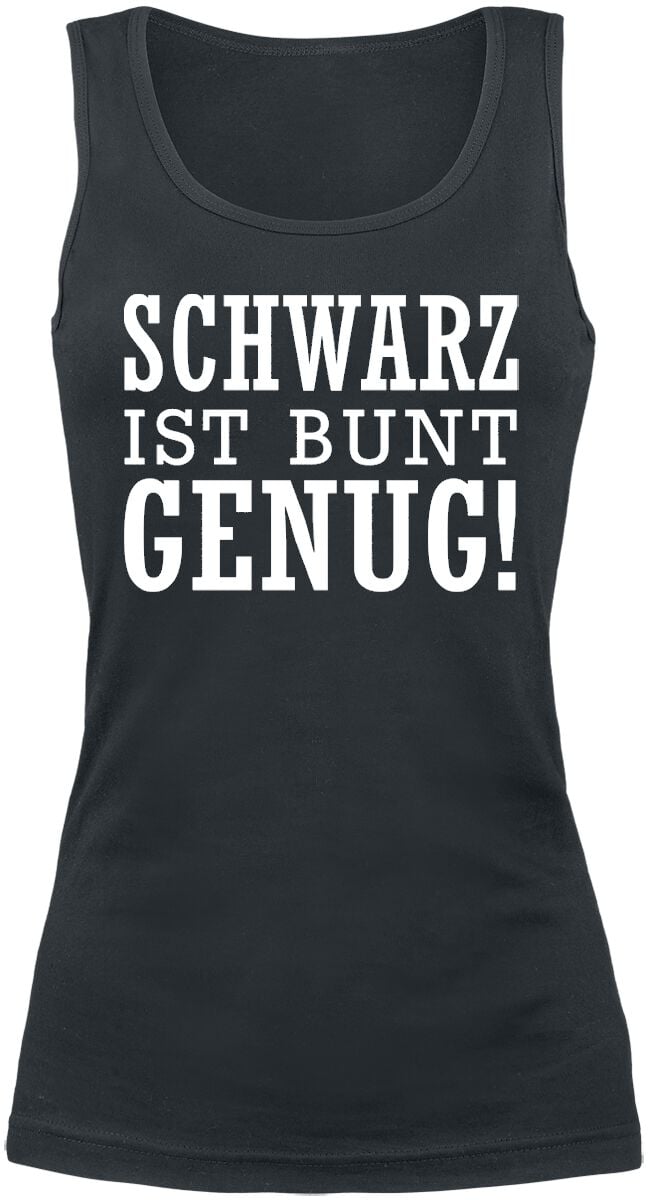 Sprüche Top - Schwarz ist bunt genug - XS bis XXL - für Damen - Größe XXL - schwarz Sprüche Top - Schwarz ist bunt genug - XS bis XXL - für Damen - Größe XXL - schwarz von Sprüche
