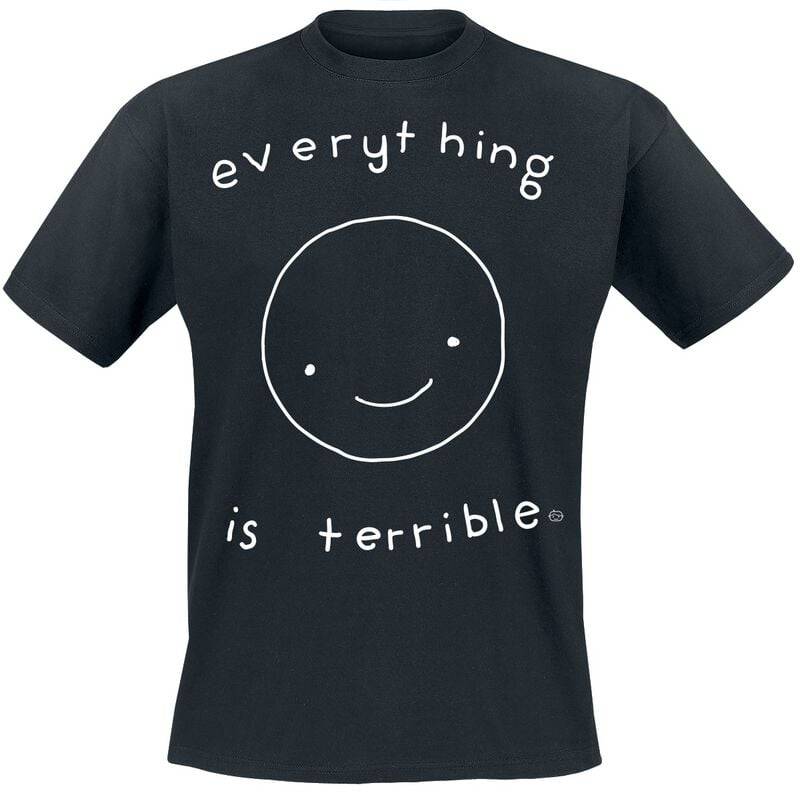 Goodie Two Sleeves Everything Is Terrible T-Shirt schwarz in XXL von Goodie Two Sleeves