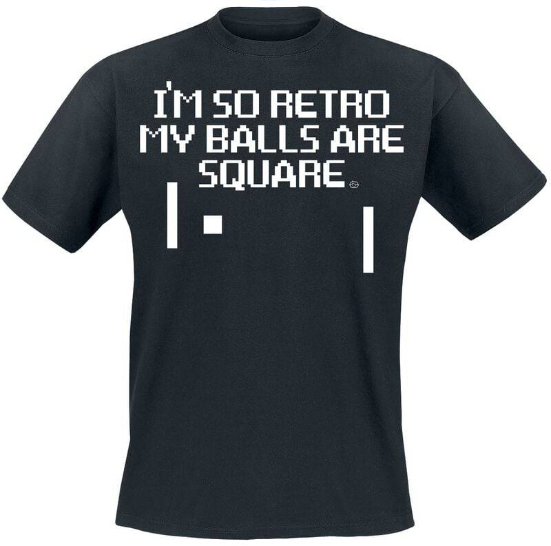 Goodie Two Sleeves I'm So Retro My Balls Are Square T-Shirt schwarz in M von Goodie Two Sleeves