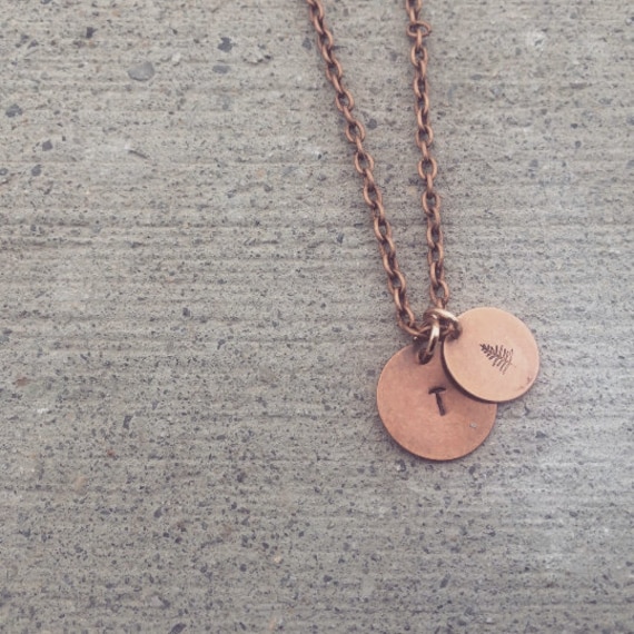 Initial Und Winzig Baum Halskette, Mond, Live Free Collection, Personalisierte Kupfer, Gold, Silber, Bronze, Outdoors, Abenteuer Initial Und Winzig Baum Halskette, Mond, Live Free Collection, Personalisierte Kupfer, Gold, Silber, Bronze, Outdoors, Abenteuer von SpryConceptsBoutique