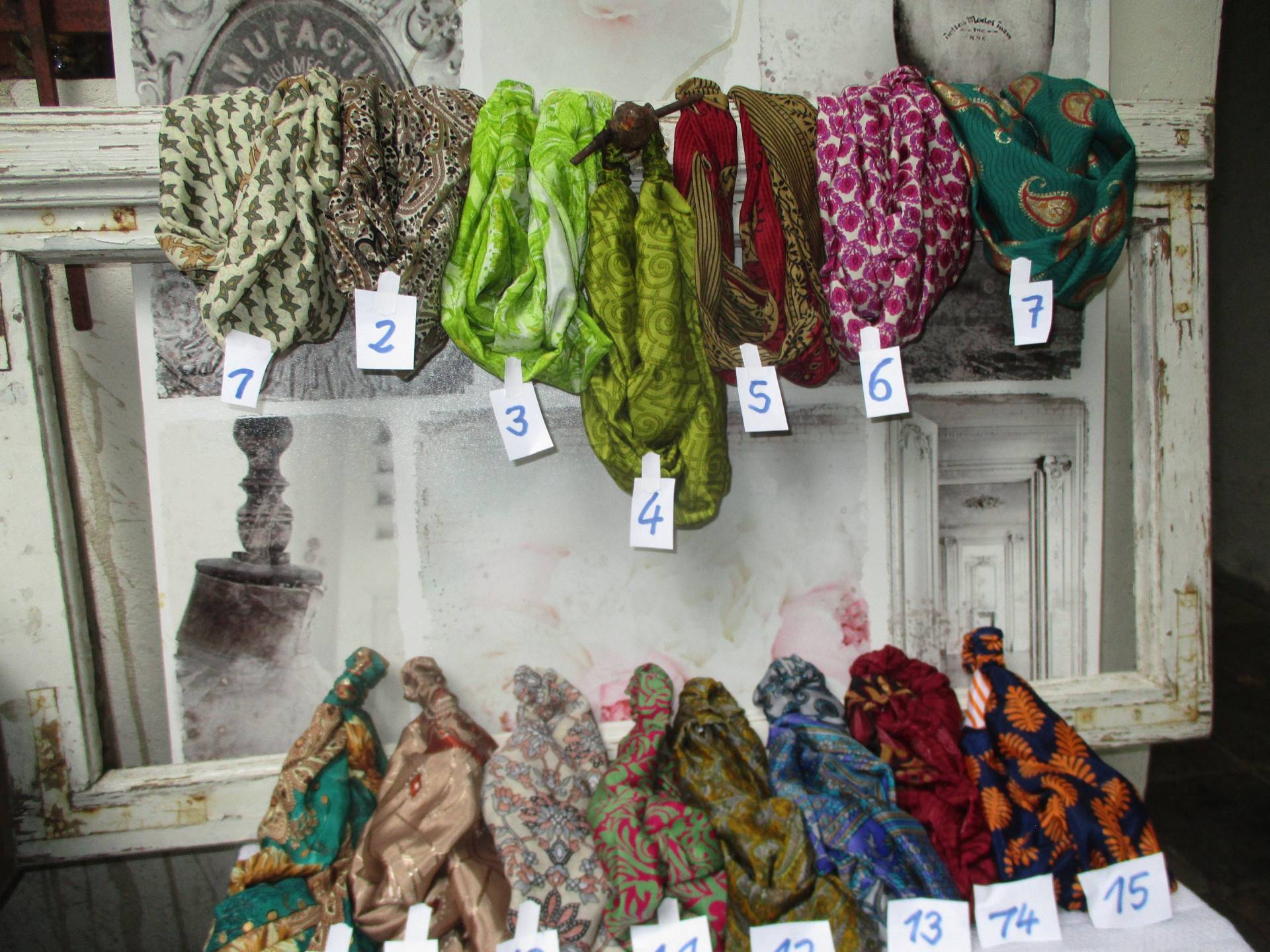 Haarband Knotenhaarband Turbanhaarband Seide Leicht Sommer Bandana Muster Bunt Indisch Dünn Haarband Knotenhaarband Turbanhaarband Seide Leicht Sommer Bandana Muster Bunt Indisch Dünn von SpunkLaden