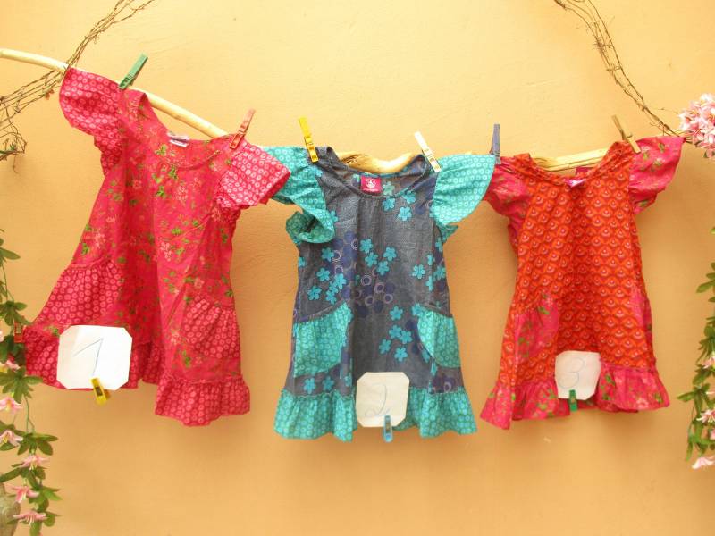 Kinder Kleid Schürze Hippie Goa Sommerkleid Mädchen Bunt 4 Jahre 110 116 Rot Blau Blumen von SpunkLaden