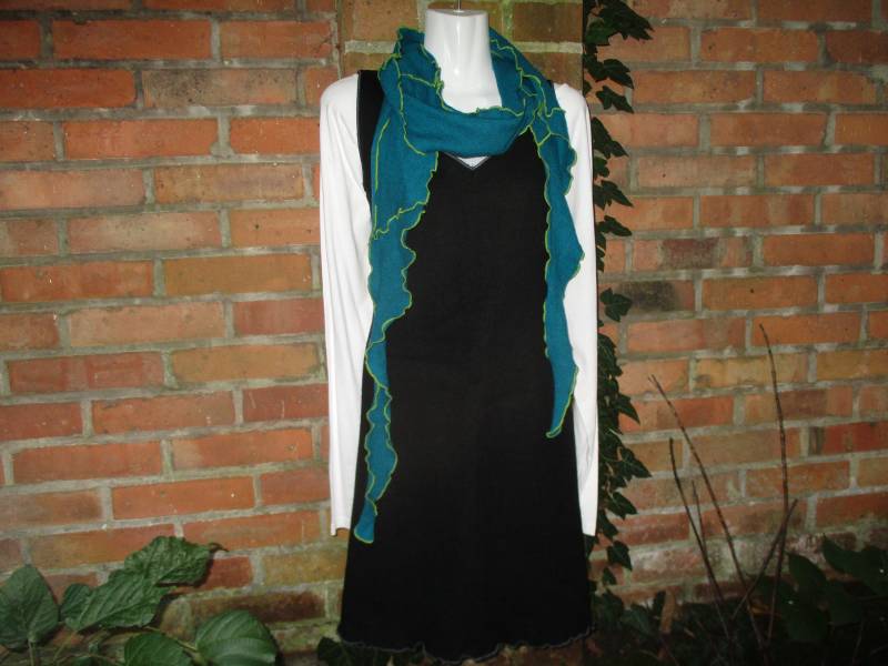 Kleid Gefilzt Gewalkt Tunika Wolle Filzwolle Schurwolle Wollkleid Xs S M L Schwarz Black Uni Merinowolle von SpunkLaden