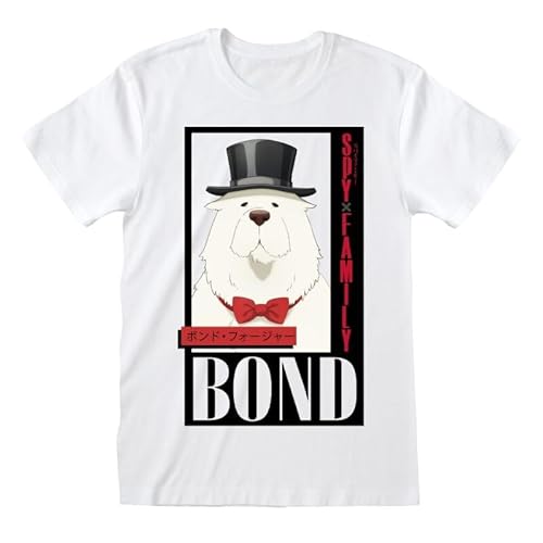 Spy x Family Bond Männer T-Shirt weiß XXL 100% Baumwolle Anime, Fan-Merch, TV-Serien von Spy x Family