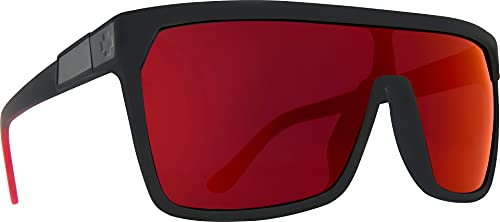 Spy Unisex Flynn Sonnenbrille, Matte Black RED FADE von Spy