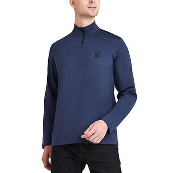 Spyder Active Herren Langarmshirt, Marineblau, L von Spyder