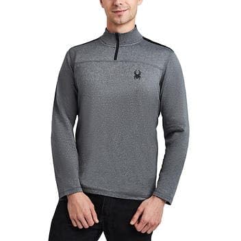 Spyder Active Herren Langarmshirt, Meliert, grau, 3X-Groß von Spyder