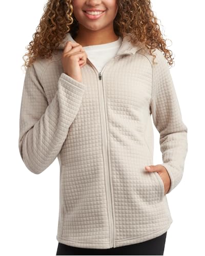 Spyder Active Sweatshirt für Damen, LSF 30+, schweres Fleece, windabweisend, Performance-Sweatshirt für Frauen (Größen: S-XL), Sandsturm, XL von Spyder